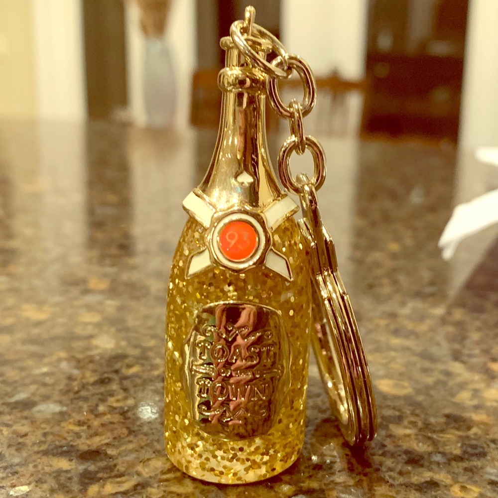 Kate Spade Talk of the Town Champagne Key Chain